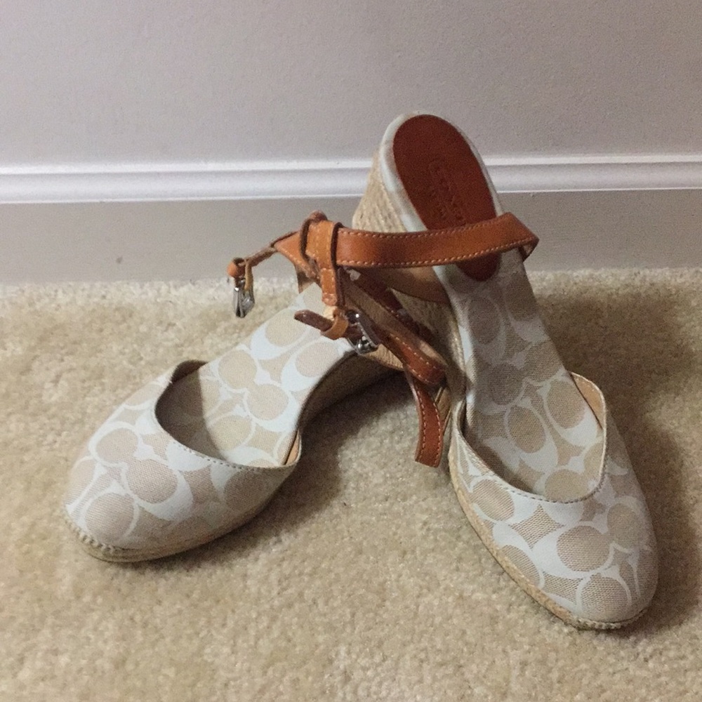 NWOT Coach Valerie sling back espadrilles Sz 8 1/2